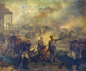 Anthony Dickson Home VC (1826-1914) és William Bradshaw VC sebész (1830-61) Lucknowban az 1857-es, 1857-es indiai lázadás idején