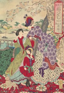 Western Clothing az An Array of Auspicious Customs of Eastern Japan Azuma fu... sorozatból, 1889.