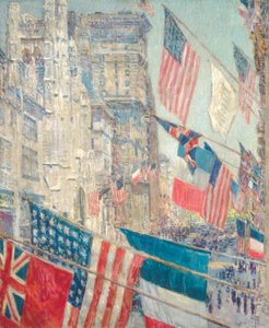 Szövetségesek napja, 1917. május (olaj, vászon) alkotó: Childe Frederick Hassam