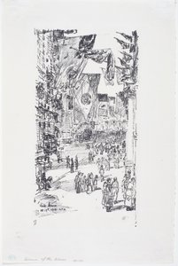 Avenue of the Allies, City Street (5th Ave) alkotó: Childe Frederick Hassam