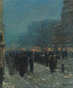 Broadway és 42nd Street alkotó: Childe Frederick Hassam