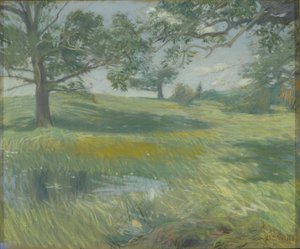 Meadows, 1900-1910 körül (pasztell, vászon) alkotó: Childe Frederick Hassam