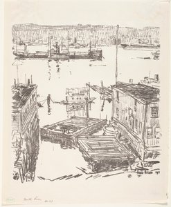 North River alkotó: Childe Frederick Hassam