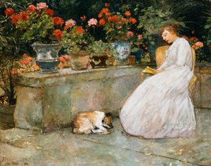 Olvasás alkotó: Childe Frederick Hassam