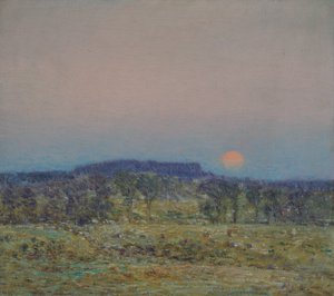 Szeptemberi holdkelte alkotó: Childe Frederick Hassam