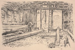 Spar Shop, Gloucester alkotó: Childe Frederick Hassam