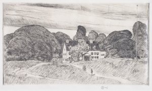 Az Oroszlán Gardiner Manor alkotó: Childe Frederick Hassam