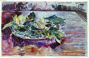 Tulipánok egy tálban alkotó: Childe Frederick Hassam