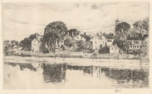 Kémények, Portsmouth, 1915 alkotó: Childe Hassam
