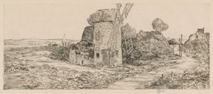 Long Island szélmalom, 1929 alkotó: Childe Hassam