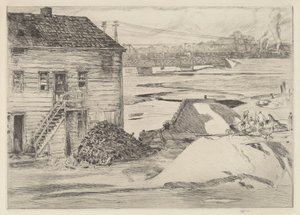 Apály, Cos Cob Bridge alkotó: Childe Hassam