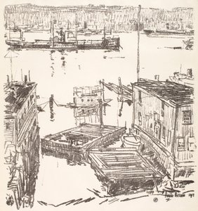 North River alkotó: Childe Hassam