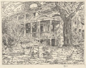 Old House, Cos Cob, 1915 alkotó: Childe Hassam