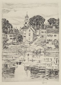 A templomtorony, Portsmouth alkotó: Childe Hassam