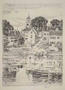 A templom tornya, Portsmouth alkotó: Childe Hassam
