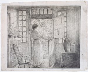 A holland ajtó (előlap), a görög tánc (hátlap) alkotó: Childe Hassam