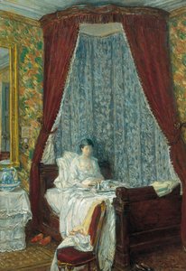 A francia reggeli, 1910 alkotó: Childe Hassam