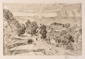 Vermont Village (Peacham) alkotó: Childe Hassam