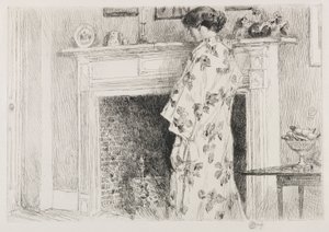 A fehér kimonó alkotó: Childe Hassam