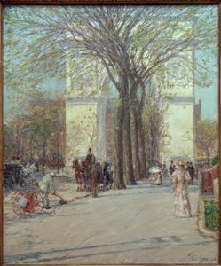 Washington Arch, tavasz
