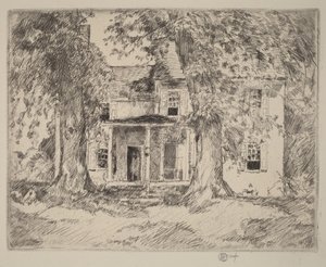 Washington főhadiszállása Valley Forge közelében alkotó: Childe Hassam