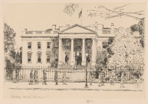 Fehér Ház, Washington, 1925 alkotó: Childe Hassam
