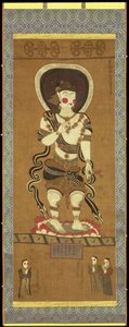 Avalokitesvara, az Együttérzés Buddhája a Mogao-barlangokból, Dunhuang, Gansu tartomány, Kína alkotó: Chinese School