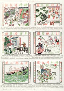 Kínai nacionalista és Európa-ellenes képek, népszerű képalkotások fakszimile albumából, amelyek a külföldiek elleni háborút hirdetik, 1891