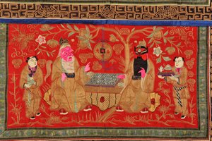 Kínai oltárterítő (textil) alkotó: Chinese School