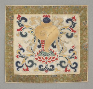 Nyolc buddhista értékes holmi, kagylóhéj, 17. század alkotó: Chinese School