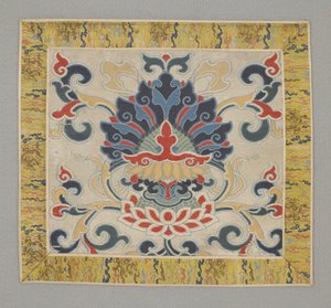 Nyolc buddhista értékes holmi, lótusz, 17. század alkotó: Chinese School