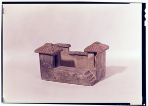 Egy ház temetési modellje, Han-dinasztia (terrakotta)