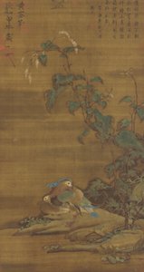 Mandarin kacsák az okosfű alatt, Ming vagy Qing dinasztia, XV-XVIII.