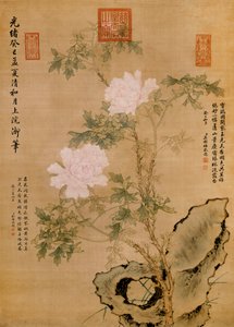 Pünkösdi rózsa és szikla, 1893 alkotó: Chinese School