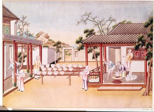 Porcelánkészítés (wc papíron) alkotó: Chinese School