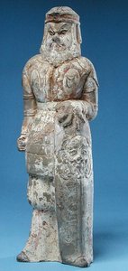 Barbár harcos szobrocskája, Tang-dinasztia (618-907)