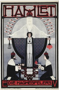 Hamlet par Lebeau, Chris (1878-1945). Színes litográfia, méret: 121x79,3