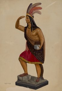 Szivarbolt indiai, c. 1937. alkotó: Chris Makrenos