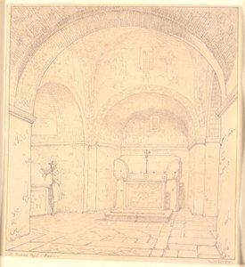 Galla Placidias gravája a St.Nazareo Capel és Ravenna városában alkotó: Christen Købke