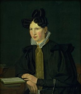 A művész sógornőjének portréja, Susanne Købke, szül. Ryder alkotó: Christen Købke