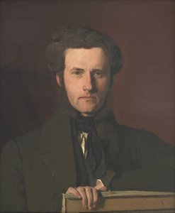 A díszítőművész portréja, G.C. Hilker alkotó: Christen Købke