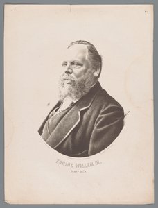 III. Vilmos holland portréja III. Vilmos király 1849-1874 (cím a tárgyon) alkotó: Christiaan Bos