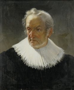 Egy öregember 17. századi ruhában alkotó: Christiaan Julius Lodewyck Portman