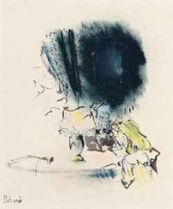 Sous la Lampe, Gigi illusztrációja, 1949 körül (pasztell, ecset és tinta papíron)