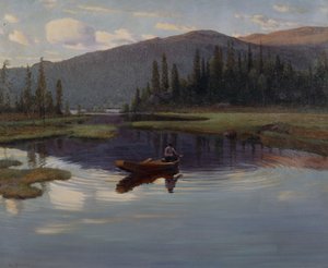 Fra Jupsjoen vagy Jupsea, 1905 körül (olaj, vászon) alkotó: Christian Eriksen Skredsvig