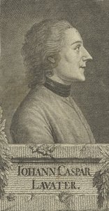 Johann Kaspar Lavater költő és fiziognómus portréja 1741-1801, 1773.