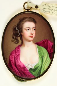 Lady Frances Wilhelmina Bentinck, Lady Byron (zománc)