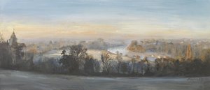 Blue Sunday Winter Morning- Richmond Hill, 2013 (olaj, vászon) alkotó: Christian Furr