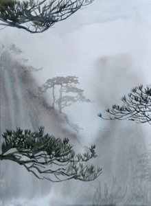 Last of the Mountains, 2015 (akvarell, papír)