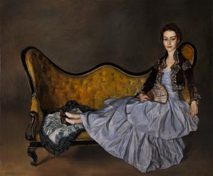 Signora de Garay (Zuloaga után) 2020 (olaj, vászon)